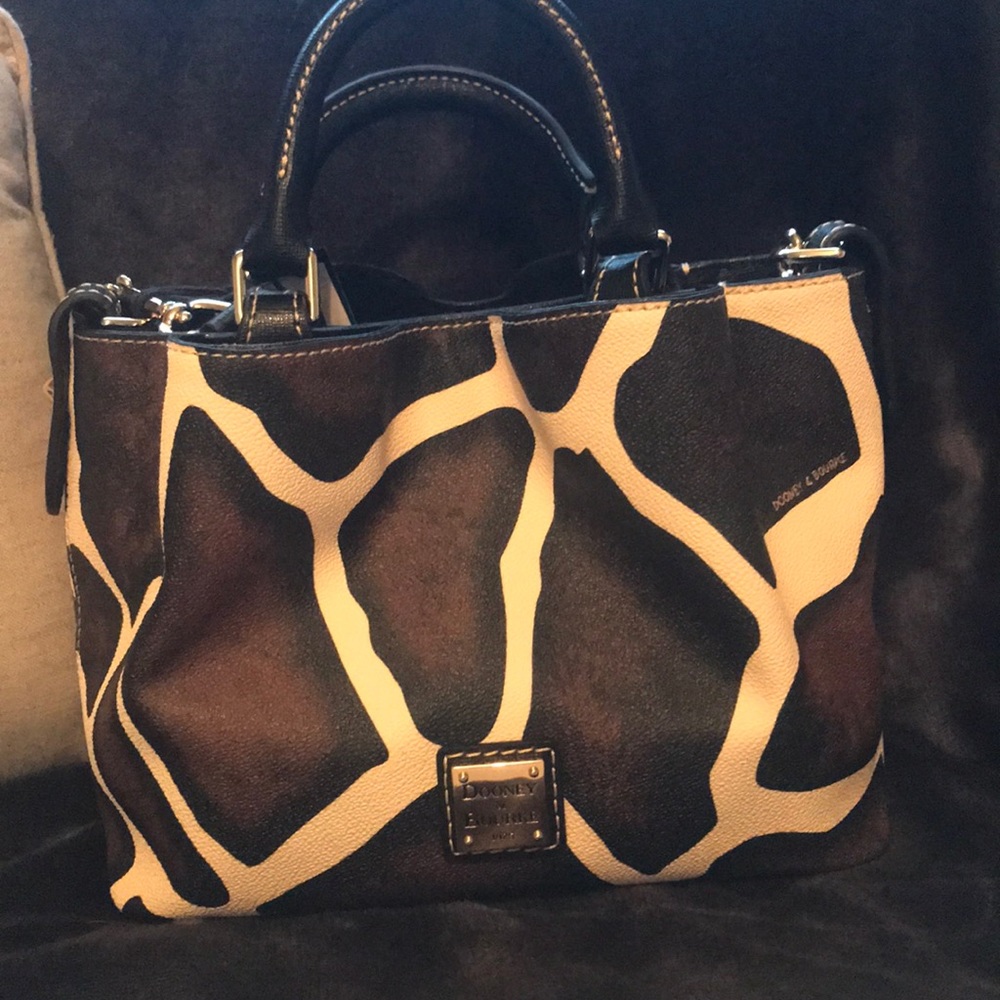 Dooney & Bourke Black and Brown Mini Bag - Picture 3 of 5